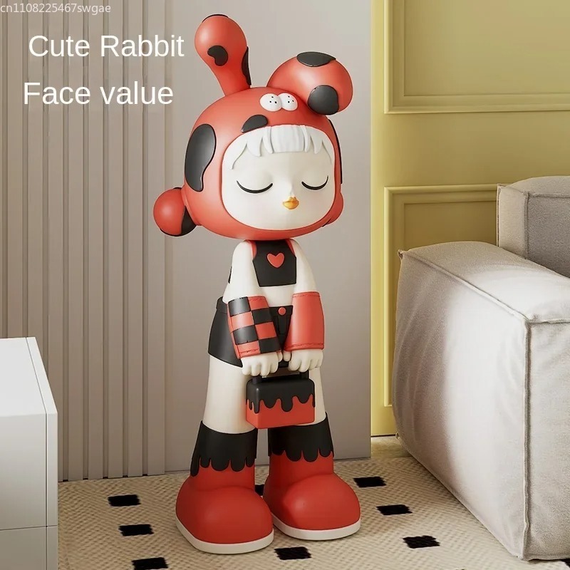 Home Decor Store - Art Cartoon Girl Statue Indoor Fashion
