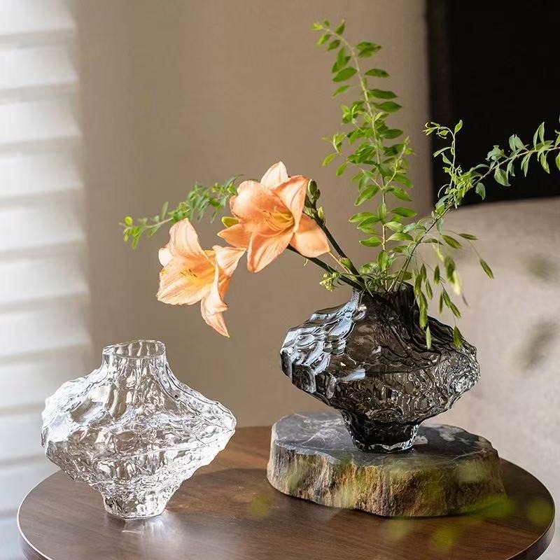 Glass Vase Nordic - Nordic Glass Vase Irregular Creative Home