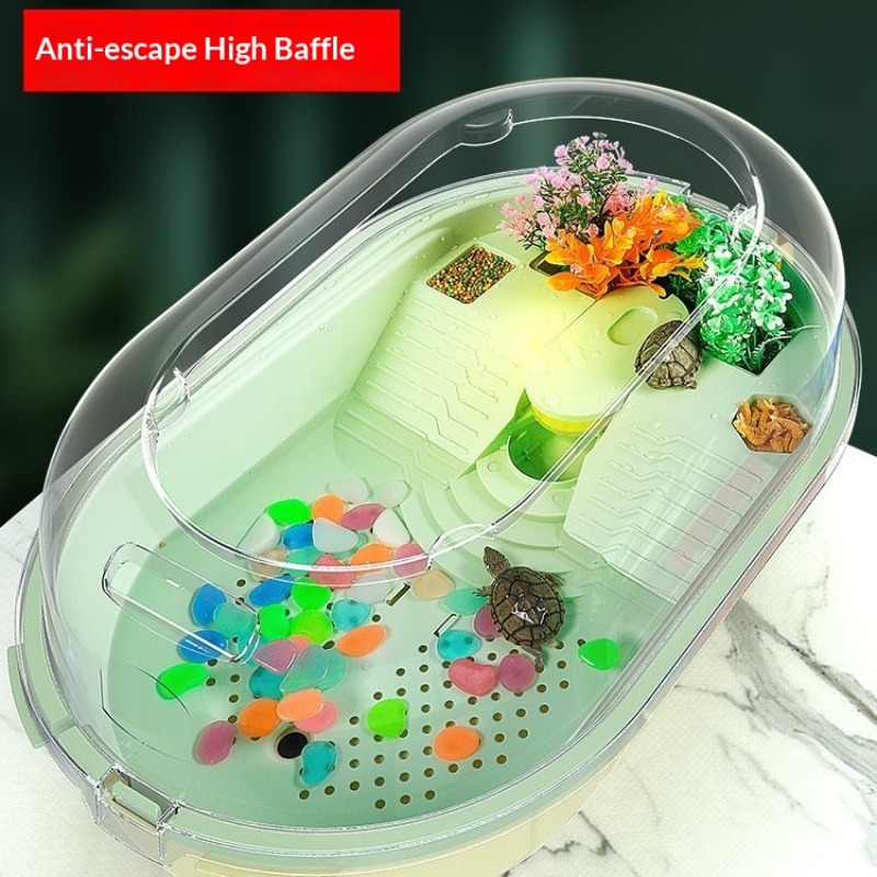 Home Decor Habitat - Turtle Aquarium Tank Fish Pet Habitat