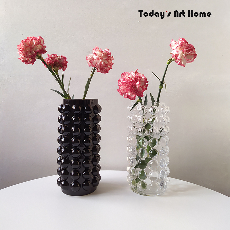Glass Vase Nordic - Modern Nordic Bubble Glass Vase Tall