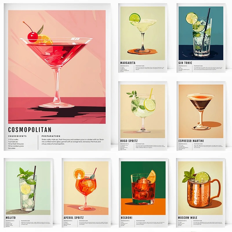 Home Decor Essentials - Classic Margarita Alcohol Hugo Spritz Aperol