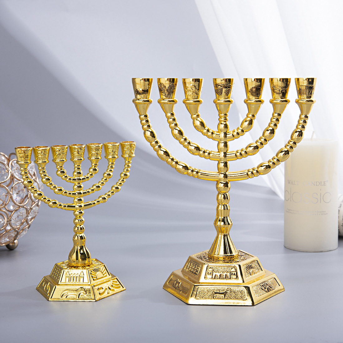 Home Decor You - 7 Branch Menorah Jewish Home Decor