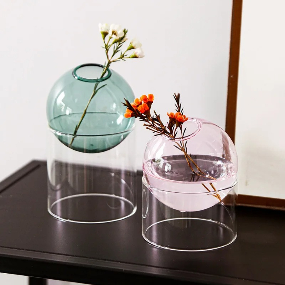 Nordic Colored Glass Vase Roun - огляд і ціна Glass Vase Nordic