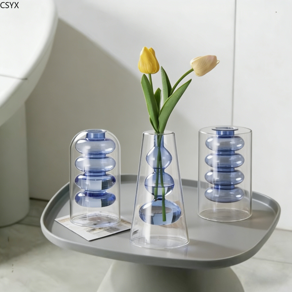 Creative Nordic Colorful Doubl - огляд і ціна Glass Vase Nordic