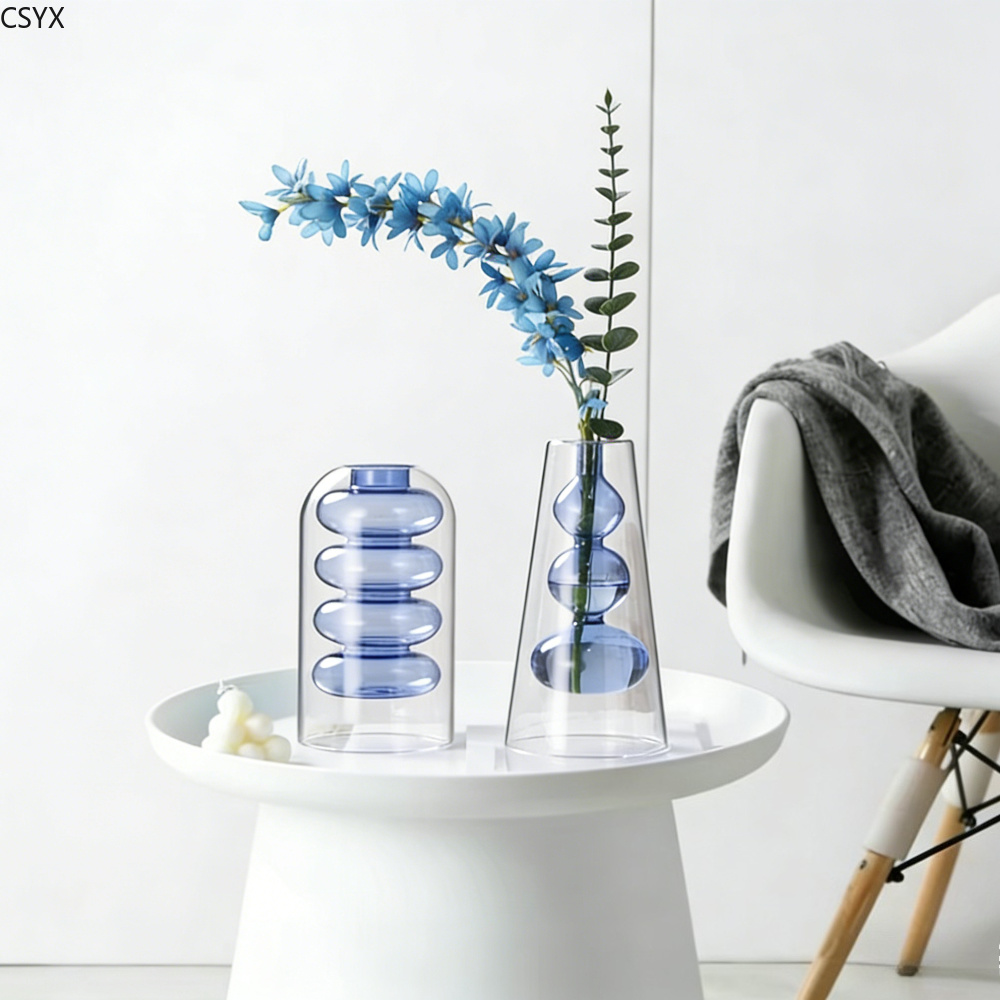 Creative Nordic Colorful Doubl - огляд і ціна Glass Vase Nordic