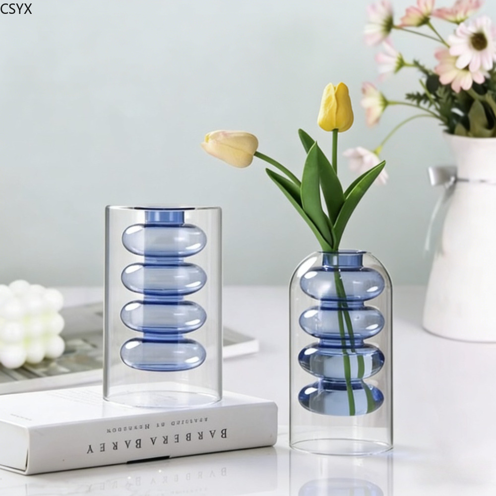 Creative Nordic Colorful Doubl - огляд і ціна Glass Vase Nordic