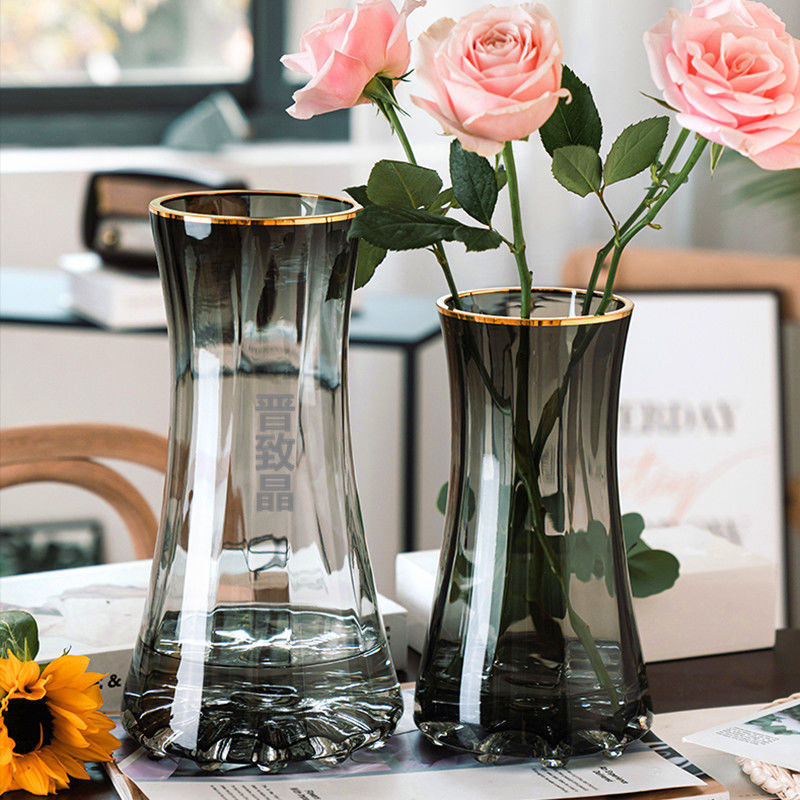 Light luxury gold-painted crea - огляд і ціна Glass Vase Nordic