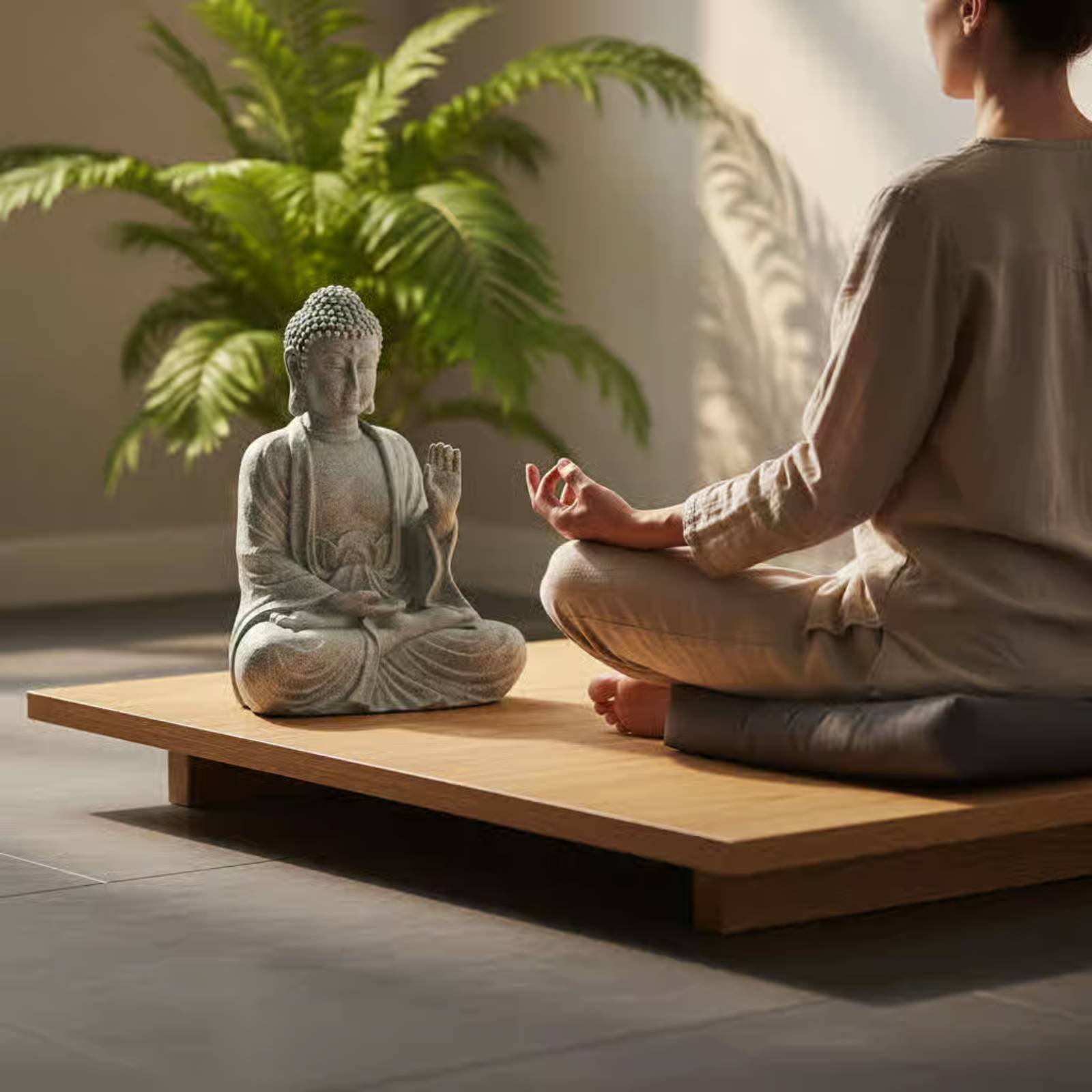 3 Pieces Stone Buddha Decor Te - огляд і ціна Home Decor Zen