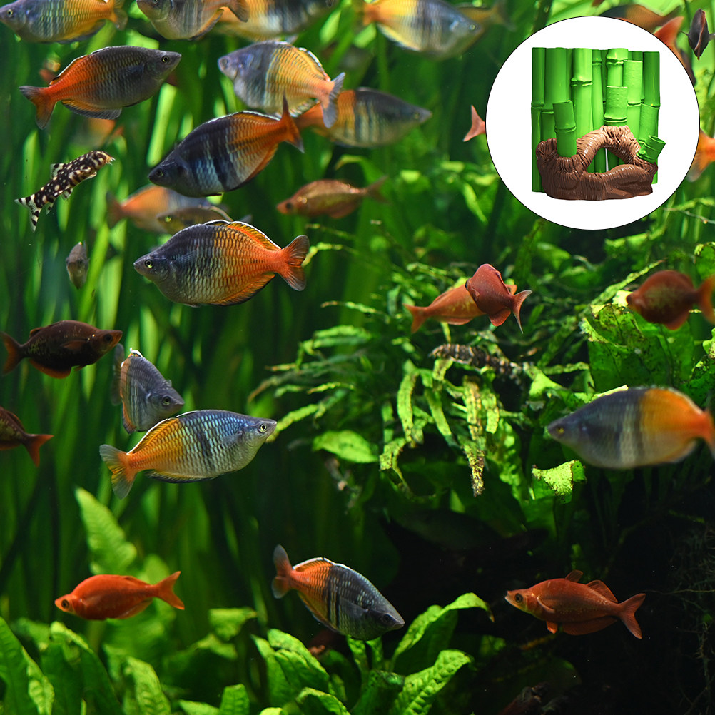 1Pcs Fish Tank 3D Bamboo Resin - огляд і ціна Home Decor Habitat