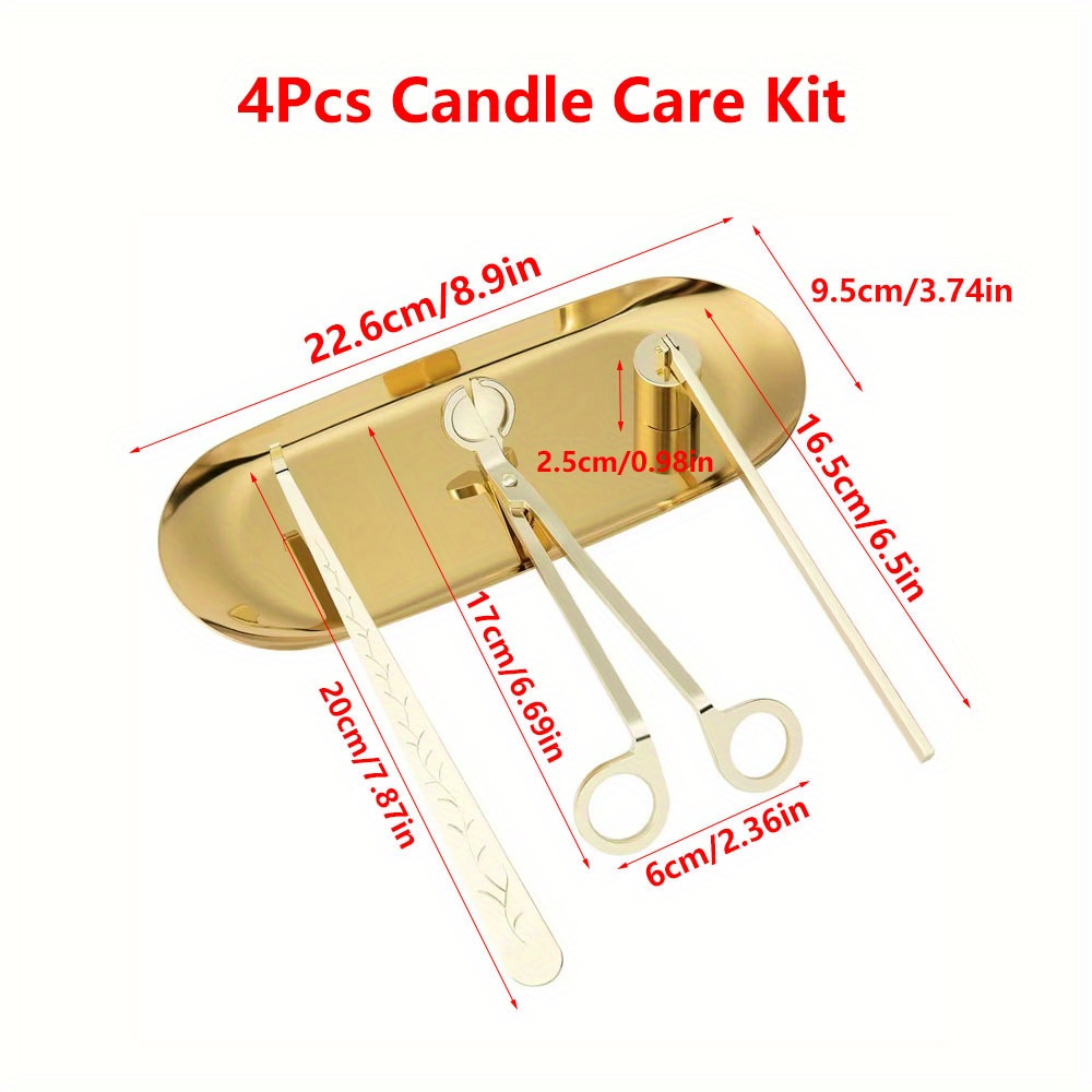 4pcs/set Luxury Candle Care Ki - огляд і ціна Home Decor Zen