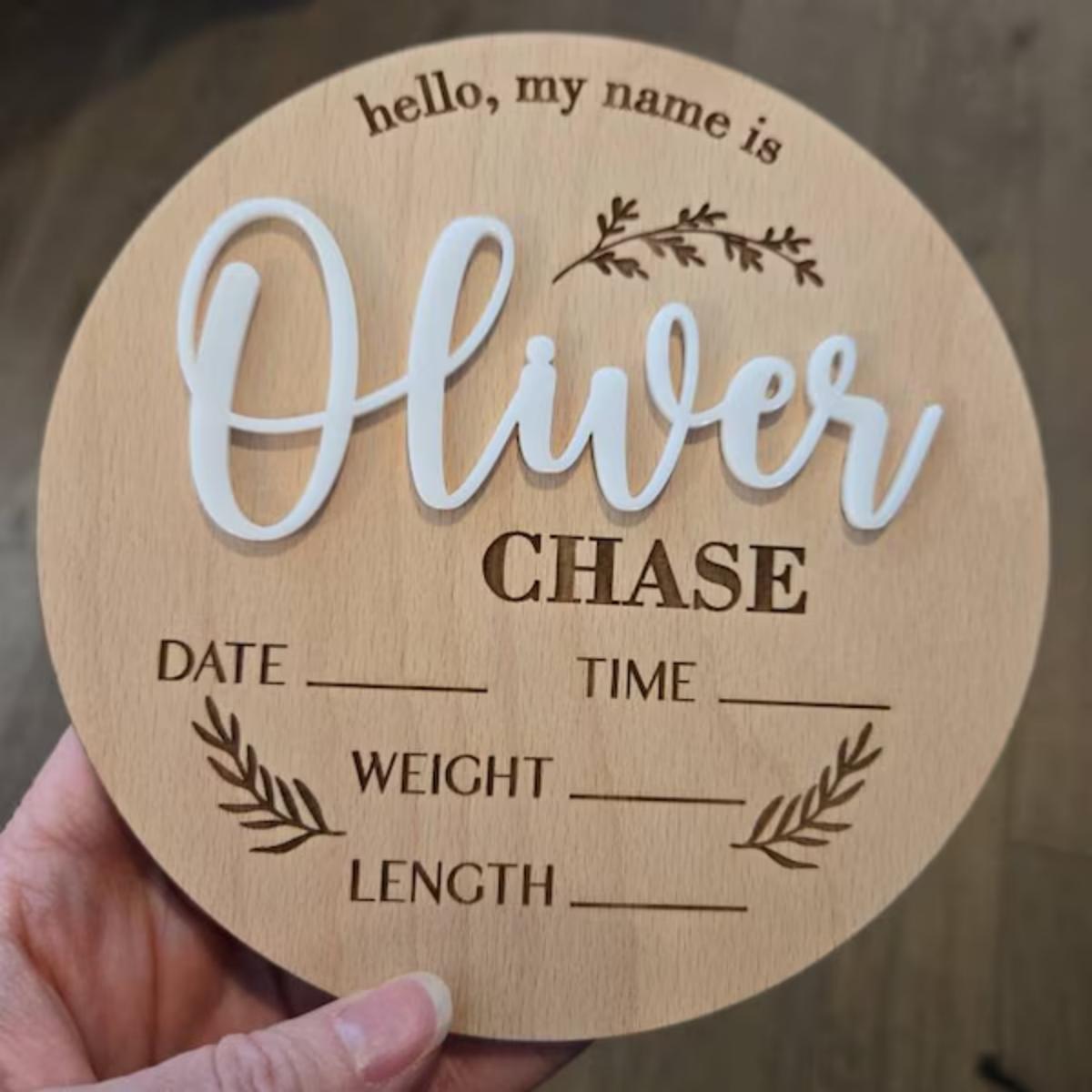 1Pc Custom Baby Announcement S - огляд і ціна Home Decor Unique