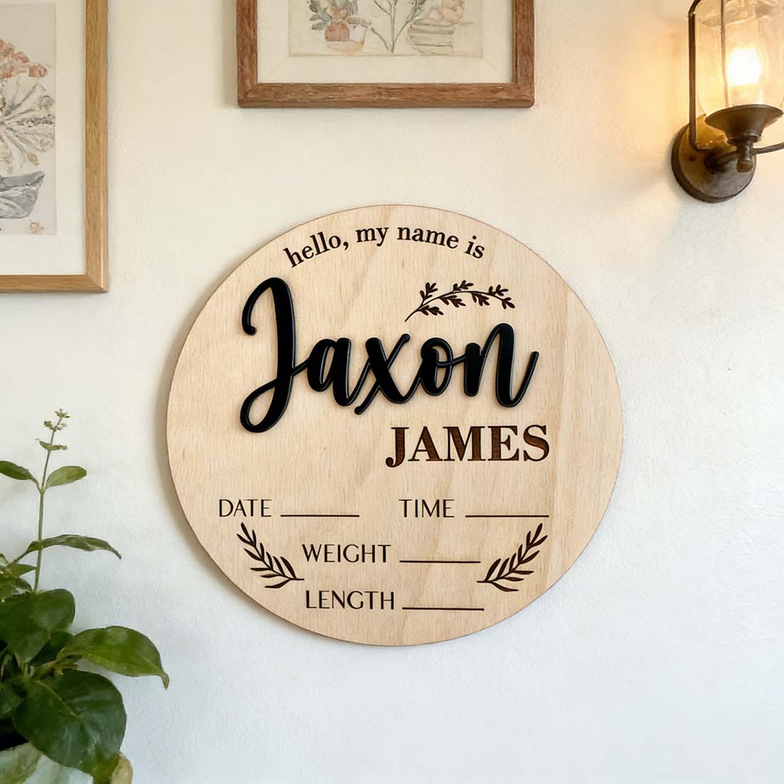 1Pc Custom Baby Announcement S - огляд і ціна Home Decor Unique