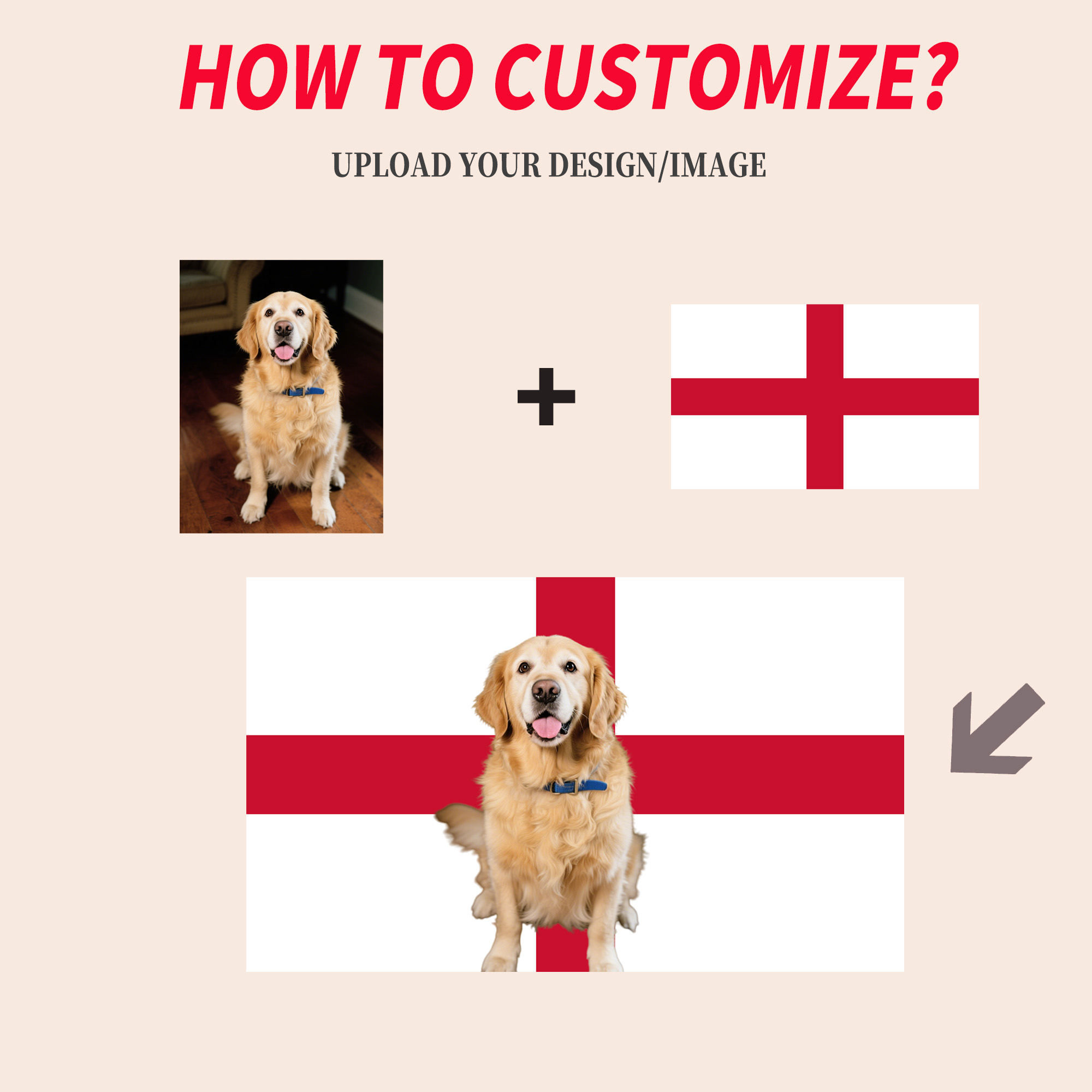1pc 2D FLAT Personalize Englan - огляд і ціна Home Decor Unique