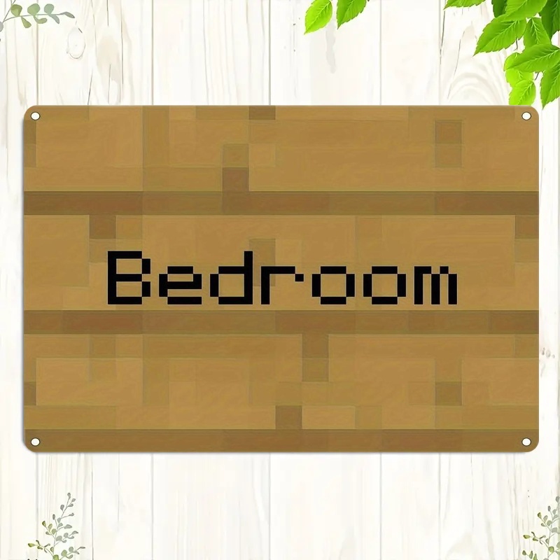Vintage Pixel Art Bedroom Sign - огляд і ціна Home Decor Games Free