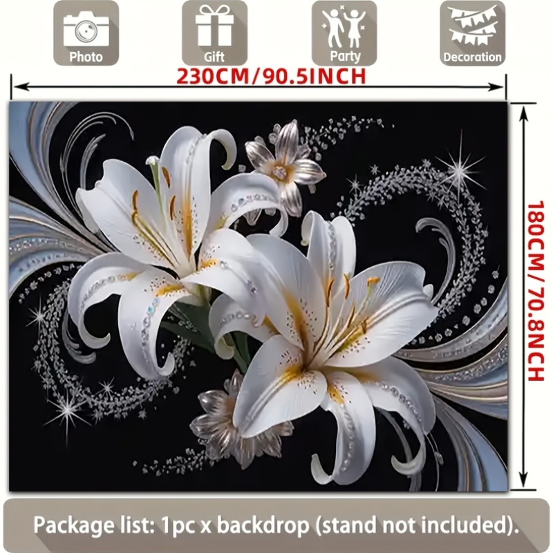 Luxurious White Lilies Floral  - огляд і ціна Home Decor Under 100