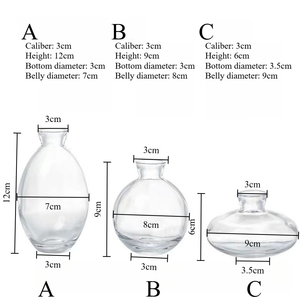 Nordic Transparent Glass Vase  - огляд і ціна Glass Vase Nordic