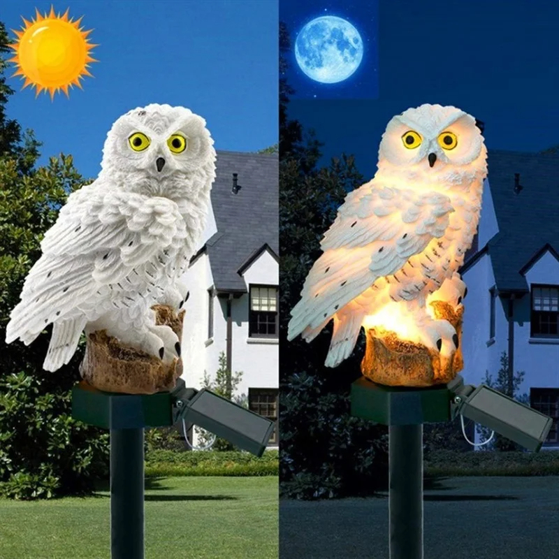 Solar Owl Statue Garden Light  - огляд і ціна Home Decor Unique
