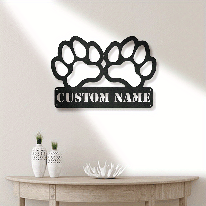 Personalized Metal Paw Print W - огляд і ціна Home Decor Store