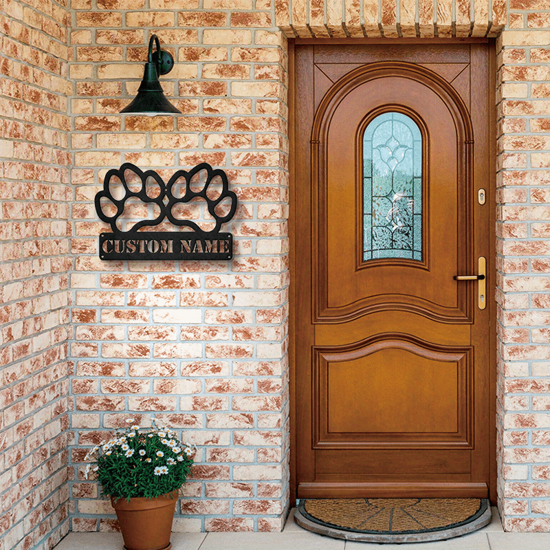Personalized Metal Paw Print W - огляд і ціна Home Decor Store