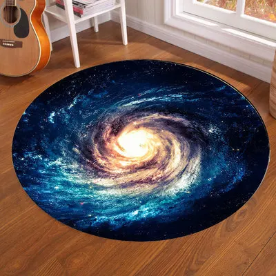 Galaxy Earth Moon Round Carpet - огляд і ціна Home Decor Under 100
