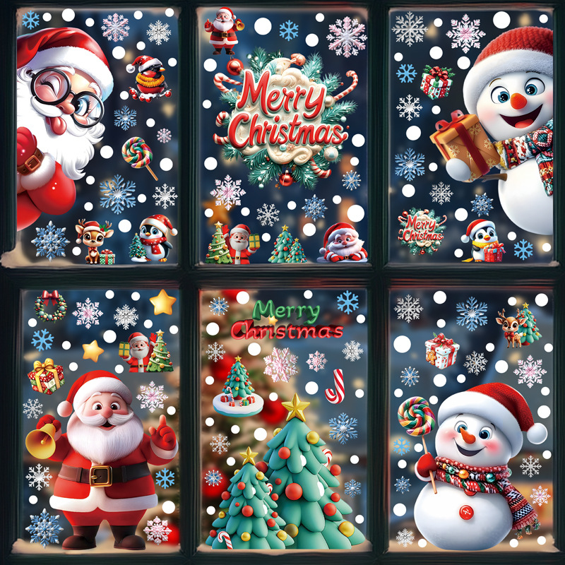 Christmas Festive PVC Static G - огляд і ціна Home Decor Store