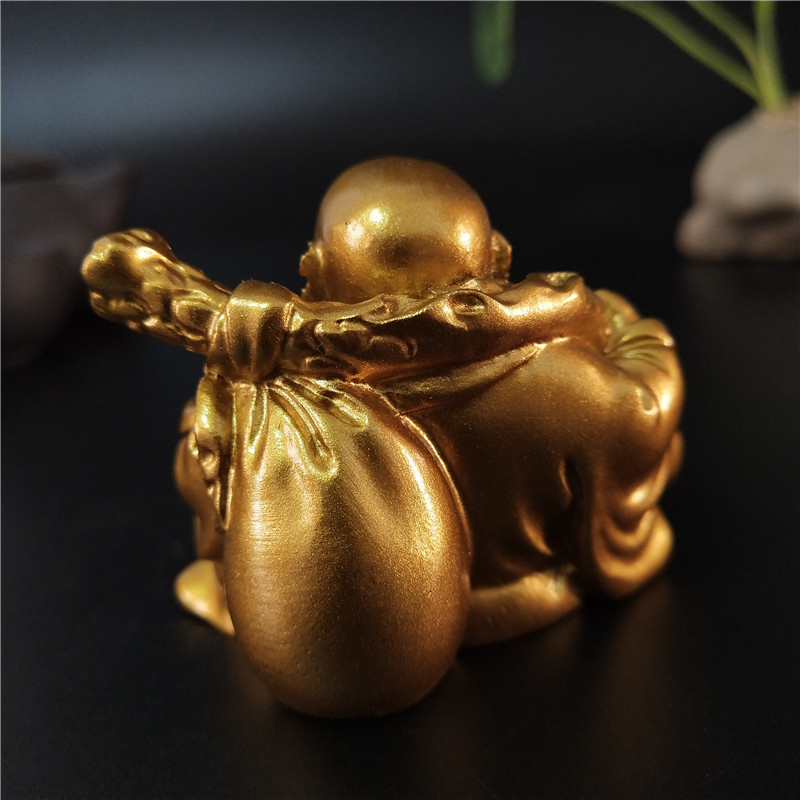 Golden Laughing Buddha Statue  - огляд і ціна Home Decor Unique