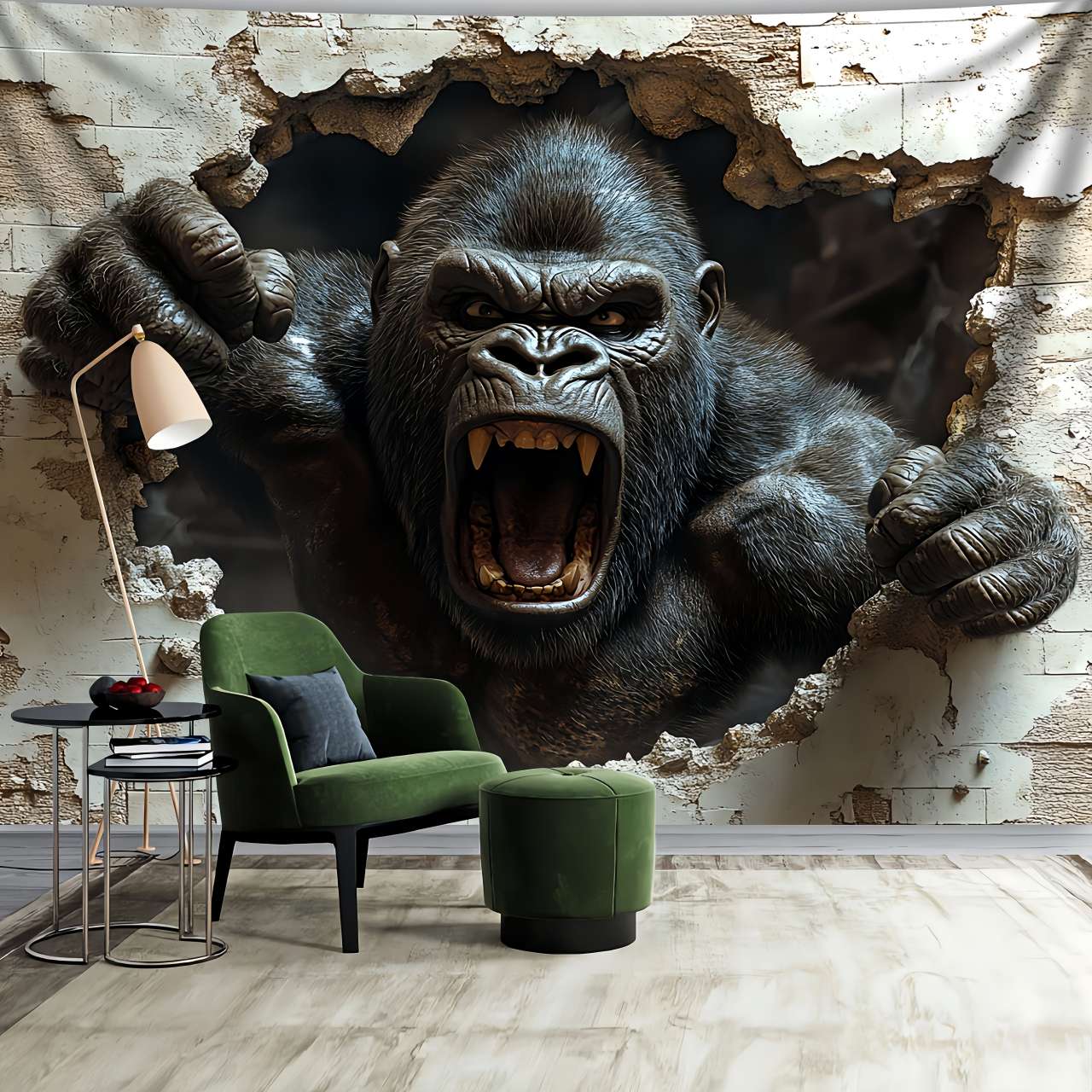 1pc 3D Dynamic Gorilla Wall Bu - огляд і ціна Home Decor Under 100