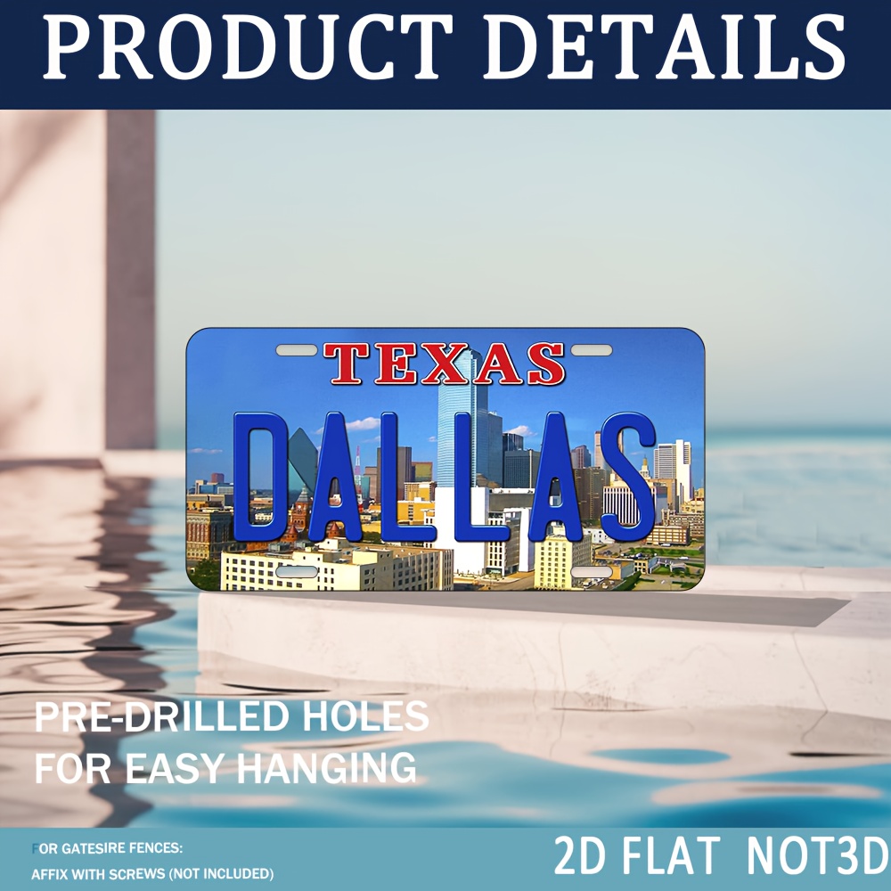 2D Flat, 1pc Vintage Texas Dal - огляд і ціна Home Decor Dallas