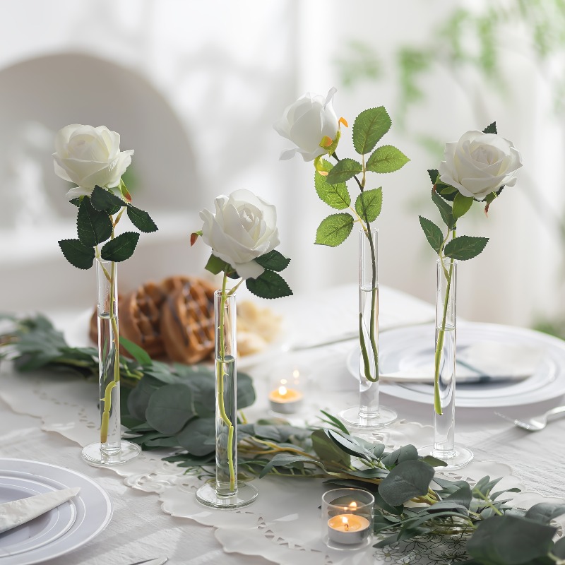 4Pcs Slim Straight Acrylic Vas - огляд і ціна Glass Vase Nordic