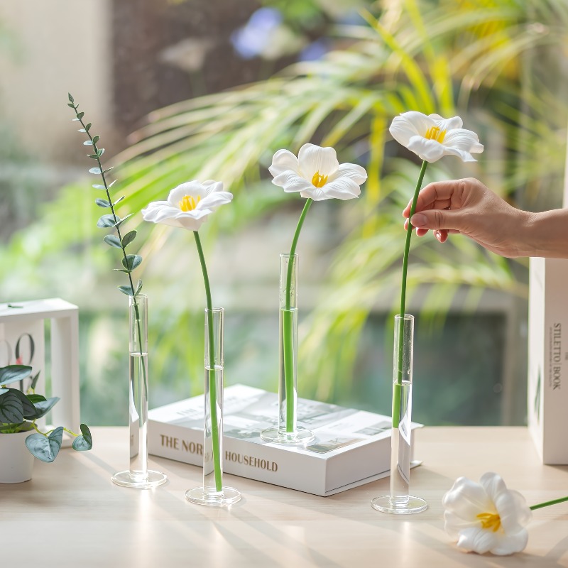 4Pcs Slim Straight Acrylic Vas - огляд і ціна Glass Vase Nordic